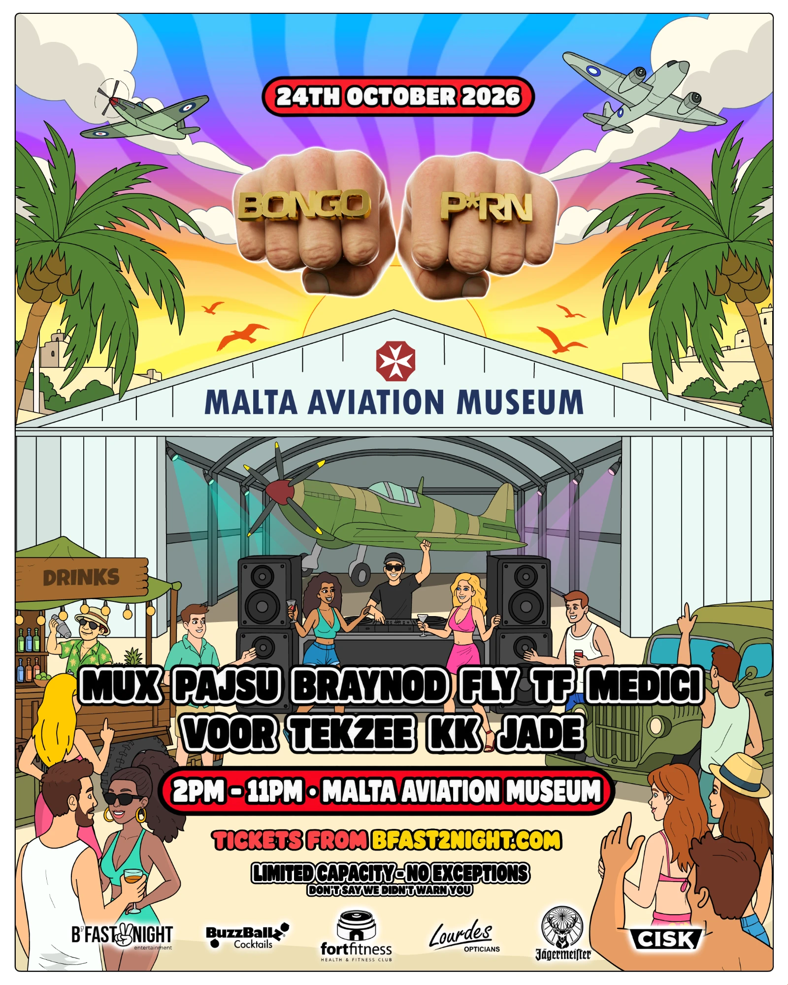 Bongo P*rn at Malta Aviation Museum