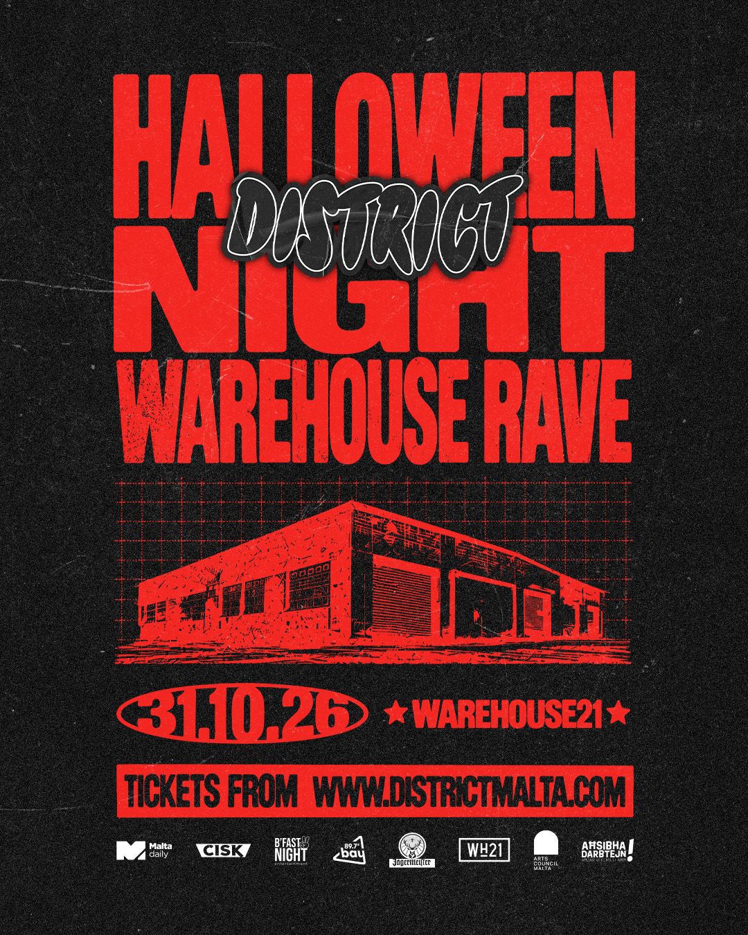 District Halloween Warehouse Rave