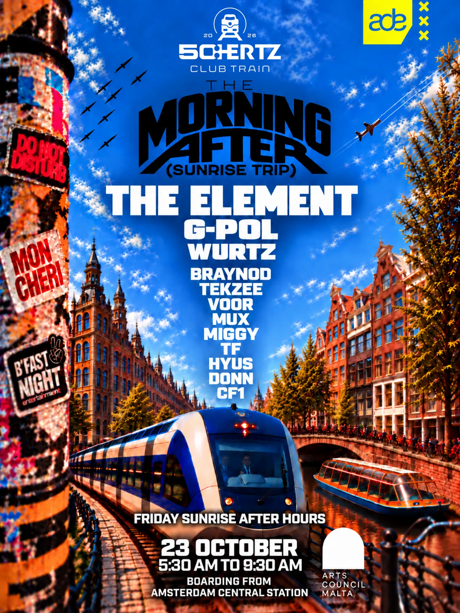 The Morning After Sunrise Trip, ADE Club Train